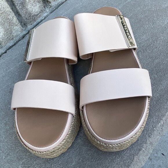 AQUATALIA MAE Women's Leather Espadrille Sandal 7 Casual Summer Resort New - Picture 5 of 10